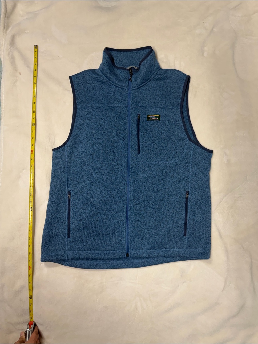 L.L. Bean Blue Men’s Full-Zip Fleece Vest